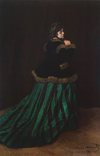 The Woman in the Green Dress painting by Monet