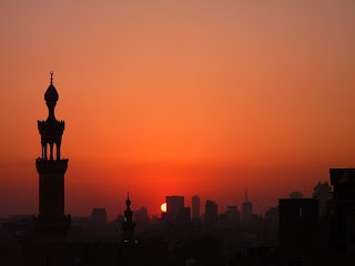 Photo of the Cairo Skyline at Sunset
