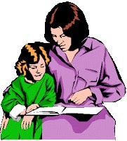 Mom Reading to Child