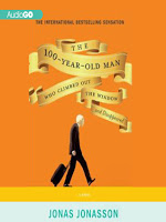 Cover of The 100-Year-Old-Man Who Climbed Out the Window and Disappeared by Jonas Jonasson