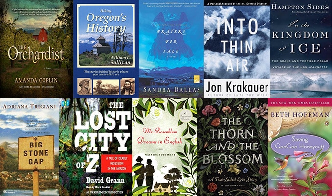 Ten Books with Nature Covers