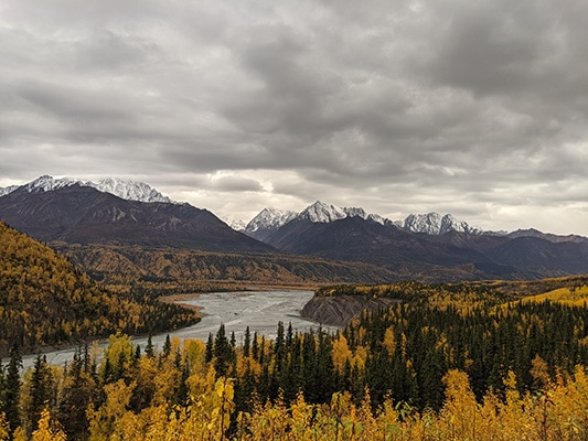 Fall Colors on the Matanuska River