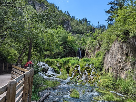 Roughlock Falls in Black Hills National Forest