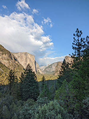 El Capitan and Half Dome from Tunnel View in Yosemite National Park